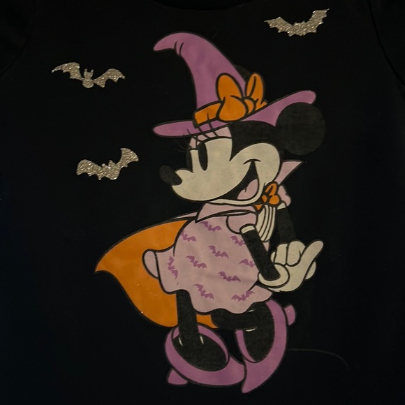 Disney Junior Minnie Mouse Witch Halloween Tee Size 3T / 3 Toddler - Picture 1 of 4